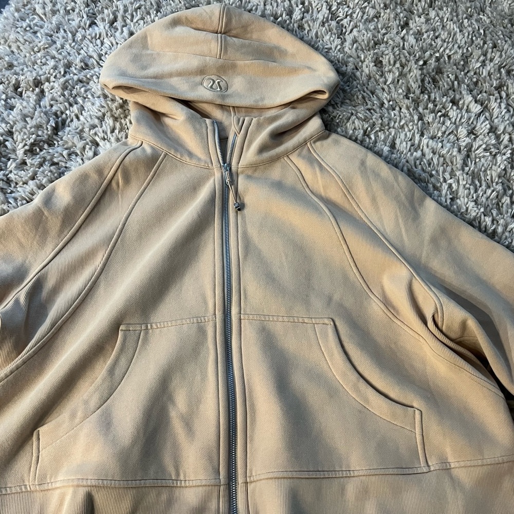 Camel/ tan lululemon full zip up. XL-XXL